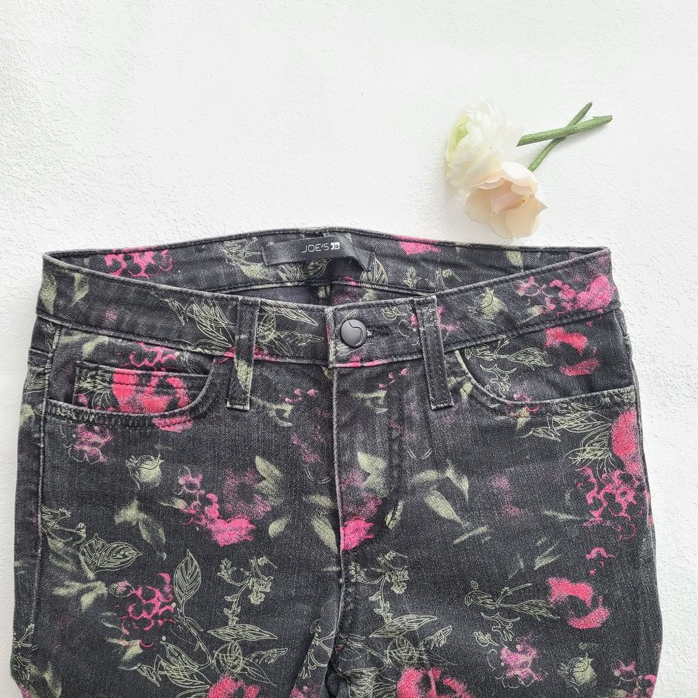 Floral Print Black Joe's Jeans